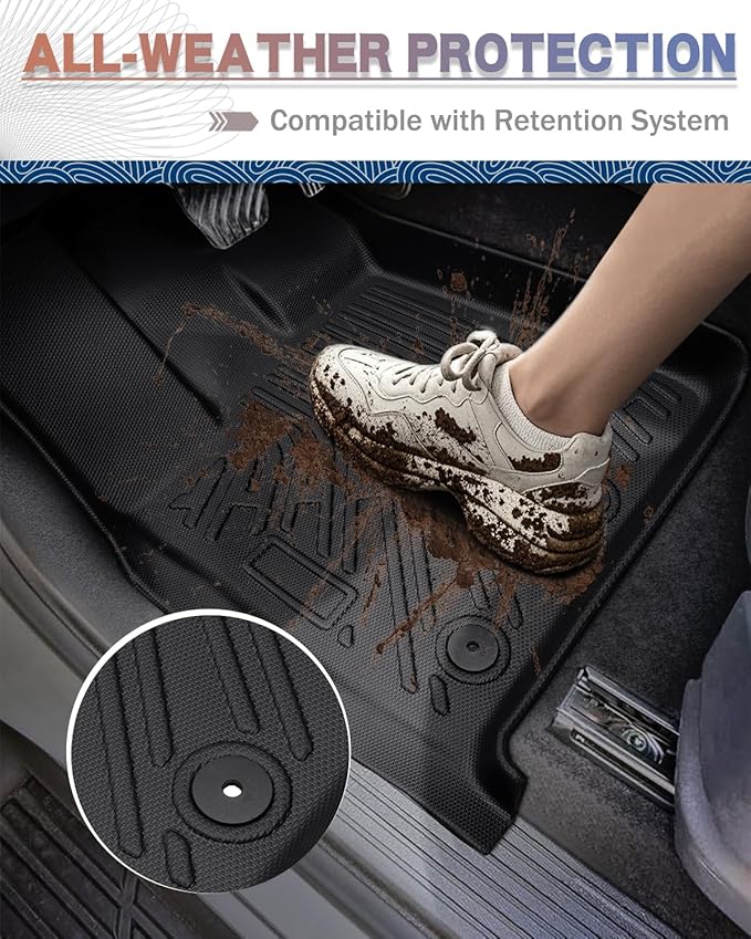 Icyhaws® for Nissan Armada/Infiniti QX80 2025 Floor Mats, All-Weather - Image 5
