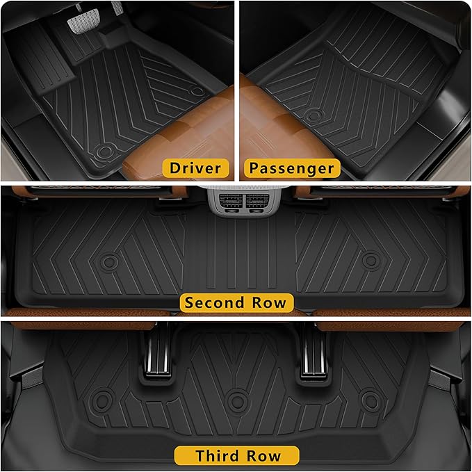 2025 Pilot Floor Mats & Cargo Liner & Backrest Mat Fit - Image 2