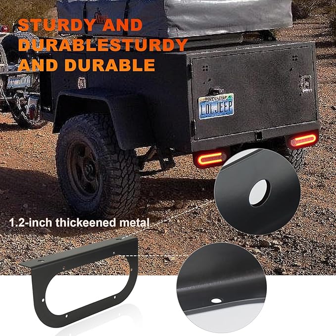 Agrieyes Trailer Lights with Bracket, Oval LED Trailer Lights with Sequential - Image 4