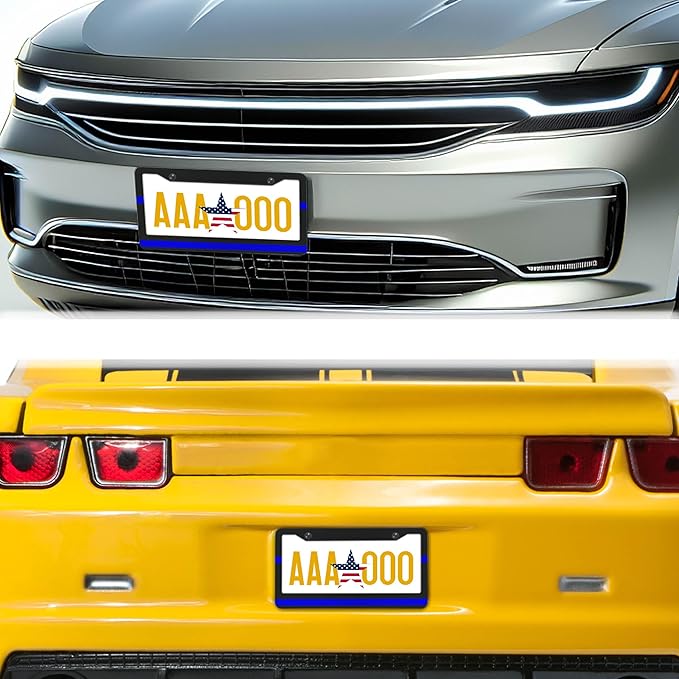 License Plate Frames for Women Blue Black Automotive Exterior Accessories for - Image 8
