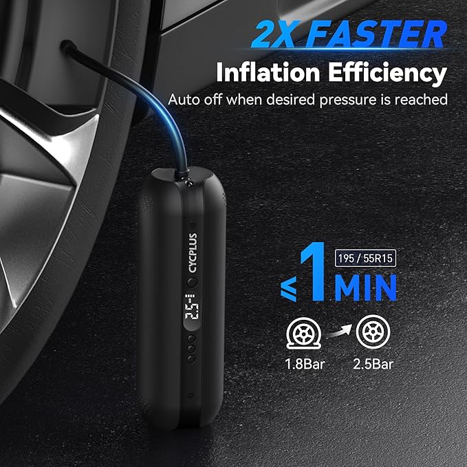 CYCPLUS Tire Inflator Portable Air Compressor - Image 2