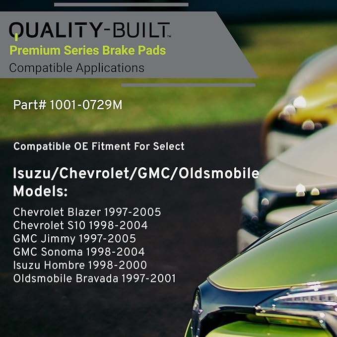 Premium Semi-Metallic Rear Brake Pads Compatible - Image 3