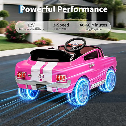 12V Ride on Car Licensed Shelby GT350, Battery Powered Ride On Toy - Image 2