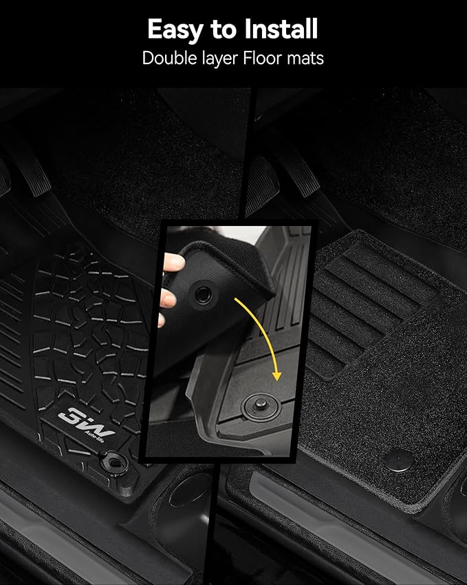3W Floor Mats & Cargo Liner Fit 2022-2025 Jeep Grand Cherokee Carpets - Image 8