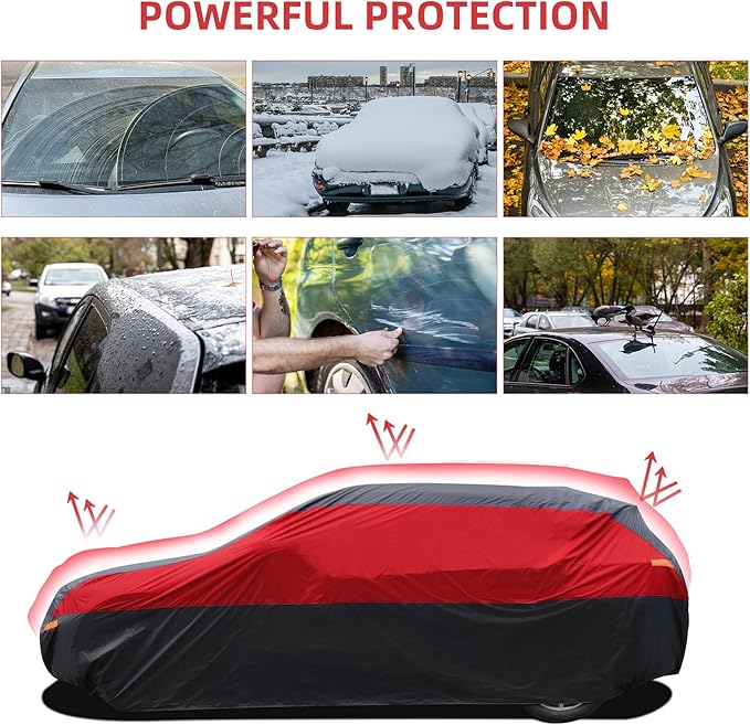 SUV Car Cover Waterproof All Weather, Cover Full Exterior Cover Windproof - Image 6