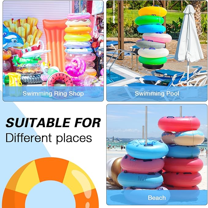 Pool Float Storage Rack 13 x 78 Inch Pool Float Holder Stainless Steel - Image 6