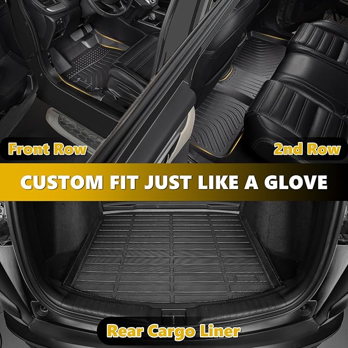 GINOWY-Floor Mats for Volkswagen VW Jetta 2012-2018 丨TPE All Weather Car Mat - Image 4