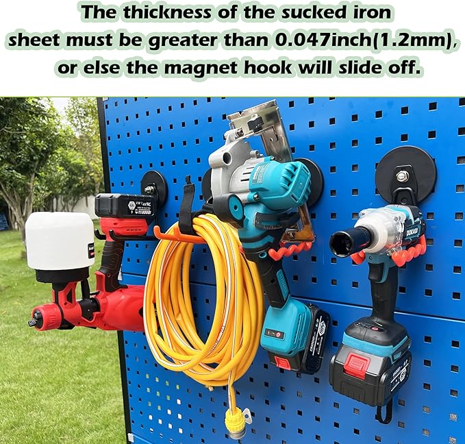 ULIBERMAGNET Heavy Duty Large Magnet Hooks, Strong Magnetic Wave Hook - Image 6