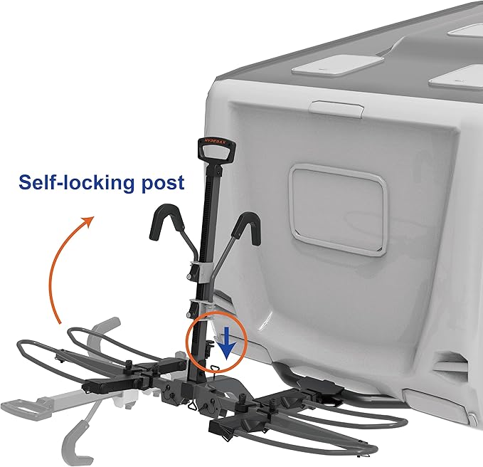 HYPERAX 2023 Volt RV -RV Approved Hitch Mounted 2 E Bike Rack Carrier - Image 3