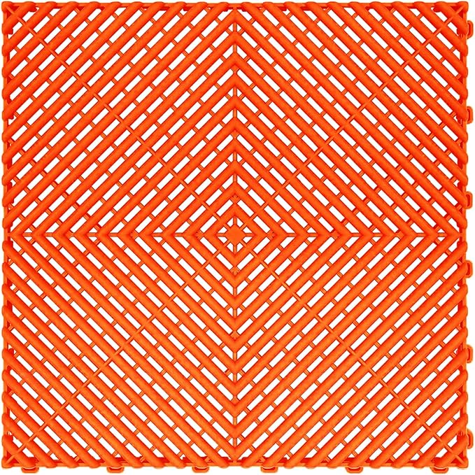 15.7"x15.7" Garage Flooring Tiles, Non-Slip Interlocking Plastic Garage Floor by Home