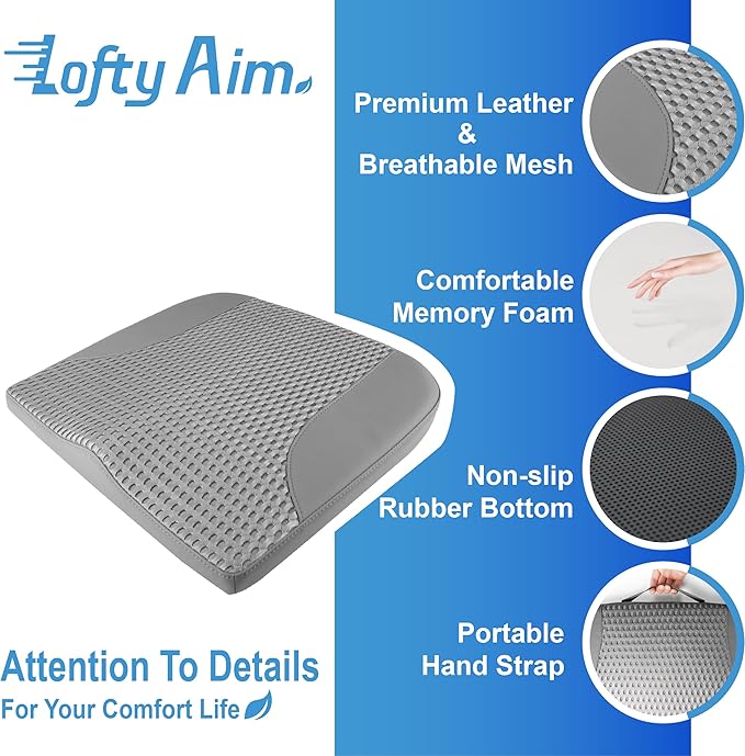 Car Seat Cushion, Comfortable Memory Foam Seat Pillow - Image 6