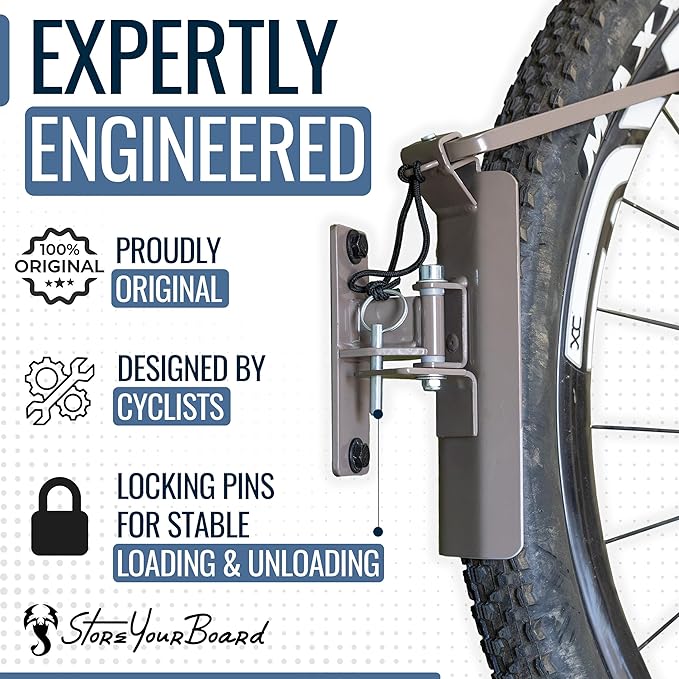 StoreYourBoard Bike Swivel Rack – Wall Mounted Garage Bike Storage, Vertical - Image 6