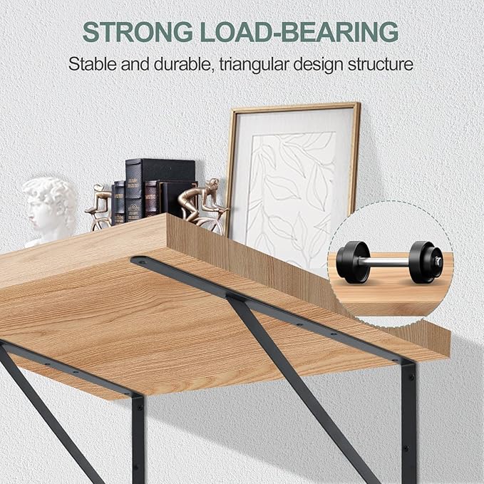 16 Pack L18 x H 12" Black Heavy Duty Shelf Brackets - Image 4