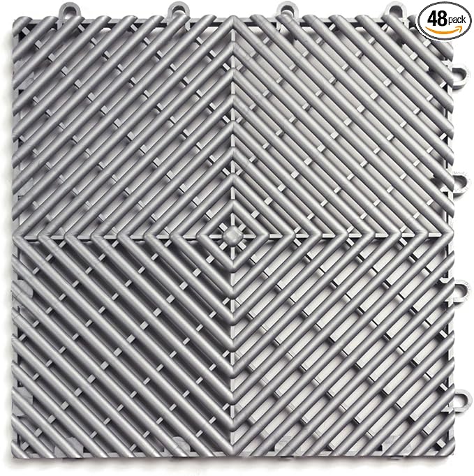 Big Floors RaceDeck Free-Flow Interlocking Garage Flooring Tiles, Self-Draining by BigFloors