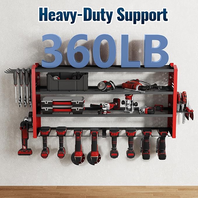 Tomorotec Wall-Mounted Power Tool Storage Rack - Image 5