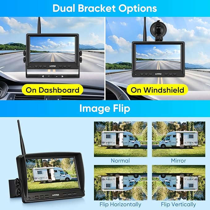 Solar Wireless Magnetic Backup Camera, 9900mAh Battery Powered Rechargeable - Image 6