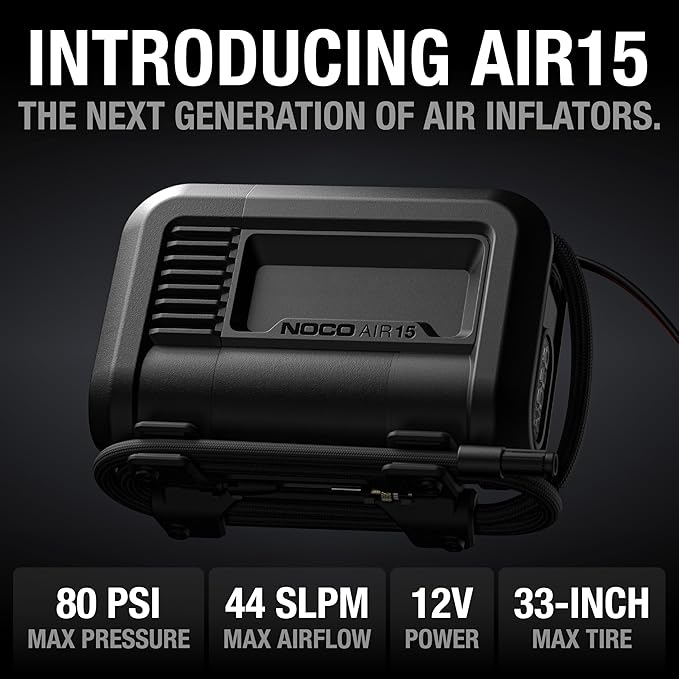 NOCO AIR15: UltraFast 15A Tire Inflator - 12V Portable Air Compressor Pump - Image 2