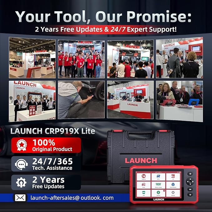 LAUNCH OBD2 Scanner CRP919X Lite, Active Tests & 32+ Reset Services - Image 8