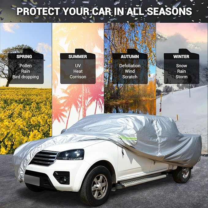 Tecoom Truck Cover Waterproof All Weather, Breathable Light Shell Outdoor - Image 6