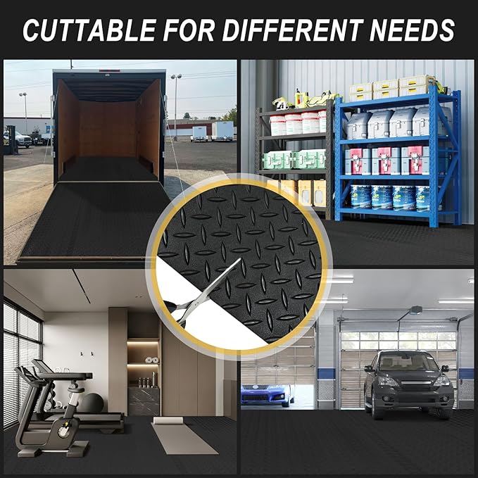 7.5x25 FT Garage Floor Mat, Updated 2.8mm Thicked Flooring Roll - Image 7