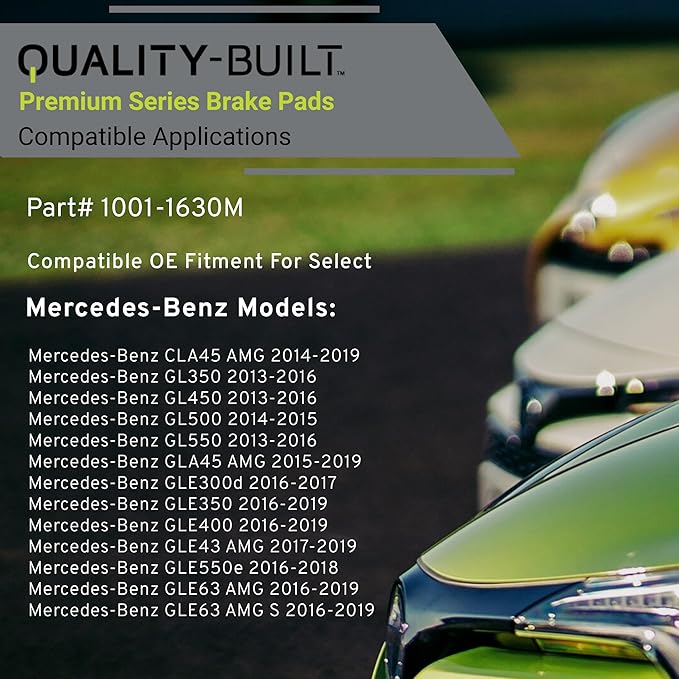 Premium Semi-Metallic Rear Brake Pads Compatible - Image 3