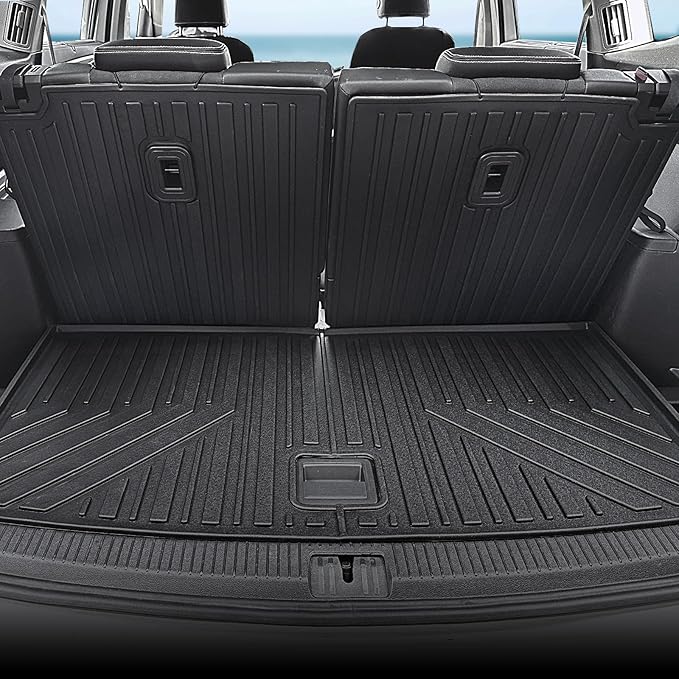 Floor Mats for 2018-2024 2025 Volkswagen VW Atlas 7 Seats, All Weather TPE - Image 6