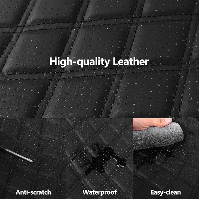 Leather Car Seat Covers, Breathable and Waterproof Napa Leather Automotive Seat - Image 4