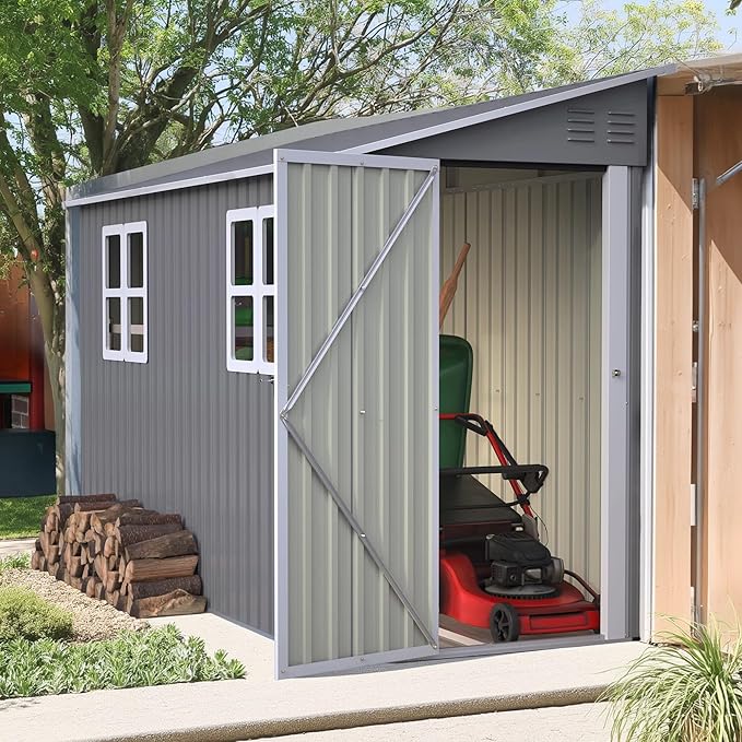 4 x 10 FT Metal Outdoor Storage Shed - Image 2