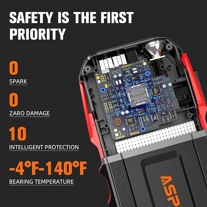 ASPERX 3000A Jump Starter for Car Battery, 12V Portable Jump Box - Image 7