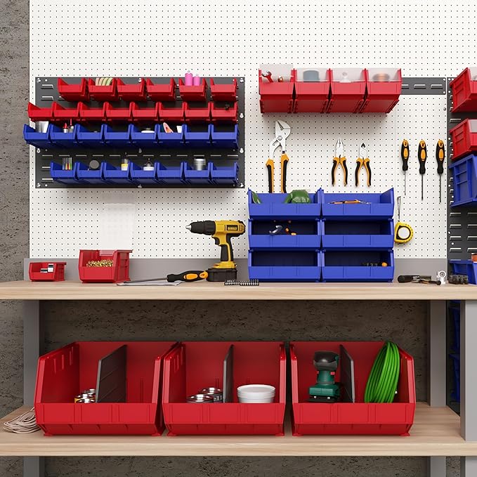 Akro-Mils 30632 Heavy Duty Wall Mount Garage Storage Steel Louvered Rail | Wall - Image 5