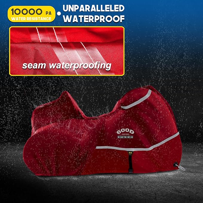 Rosefray Trike Cover, Motorcycle Cover Heavy Duty 600D Waterproof forTrike - Image 3