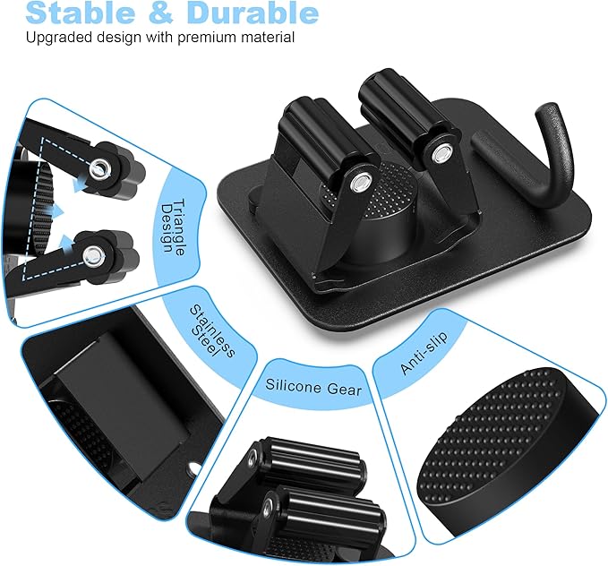 4 Pack Mop and Broom Holder Wall Mount - Image 3