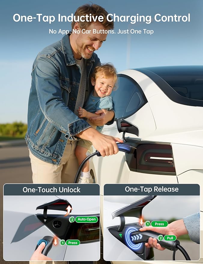 Raylix 32A Level 2 Fast Tesla Charger, 7.68KW Tesla Mobile/Home Charger - Image 2