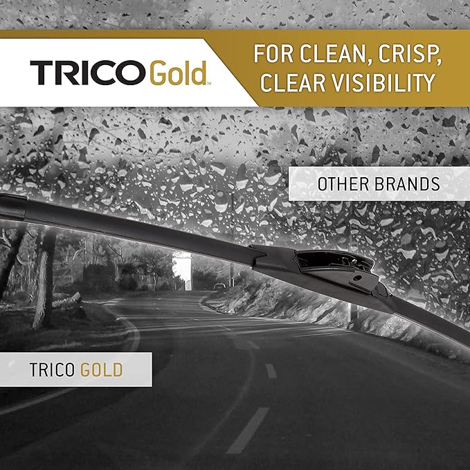 TRICO Gold™ 24 & 20 Inch Pack of 2 Automotive Replacement Windshield Wiper - Image 4