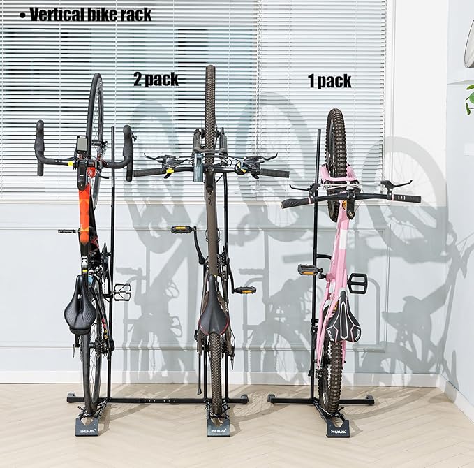 Bike Stand, Vertical Bike Rack For Indoor Bike Storage, Upright Bicycle Stand - Image 7