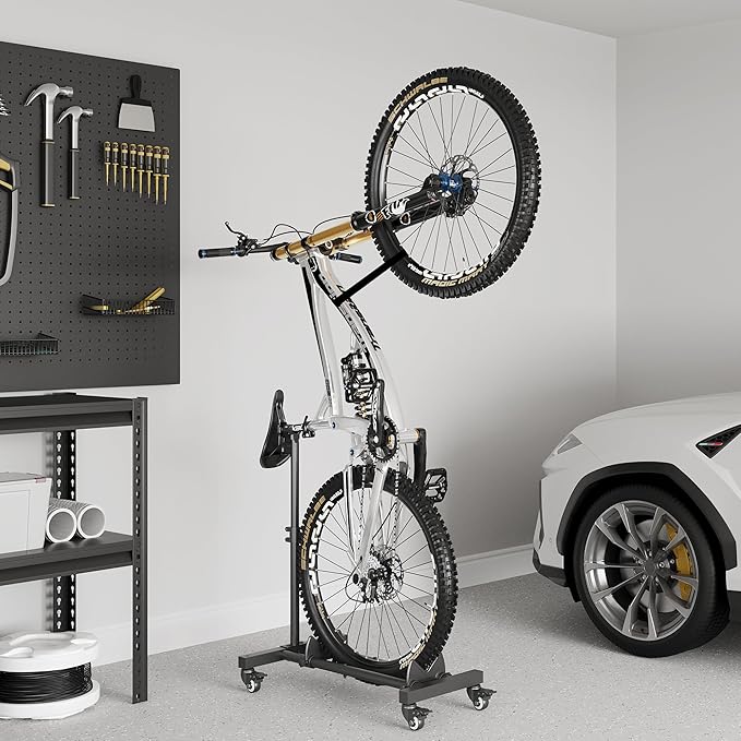 Vertical Bike Stand, Freestanding Indoor Bike Storage Rack Upright Bicycle - Image 2