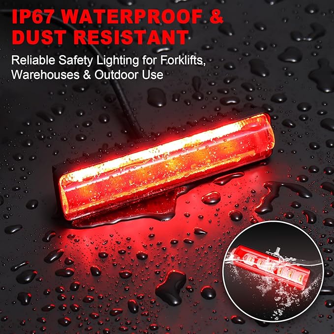 LED Forklift Safety Light Red for AGV Automated Guided Vehicle, Forklift Truck - Image 2