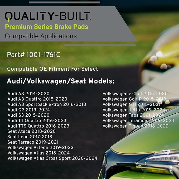 Premium Ceramic Rear Brake Pads Compatible - Image 3