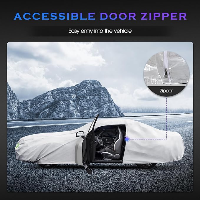 Car Cover Custom Fit for Ford Mustang 1994-2025, Chevy Camaro 2010-2025 - Image 5