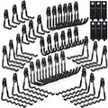 3-H Garage Wall Hooks 42 Pack, Heavy Duty Garage Hooks by 3-H