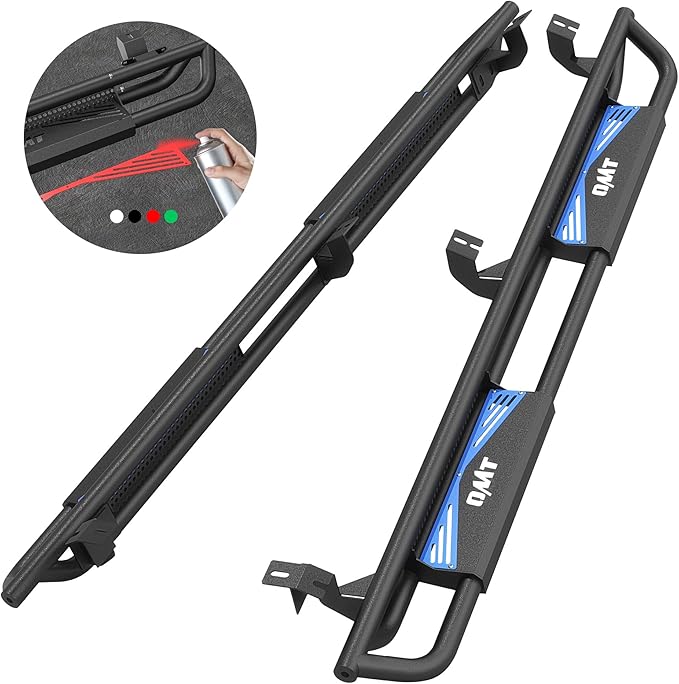 Running Boards Compatible with Toyota Tacoma Double Cab 2005-2023, 6.6" Side - Image 3