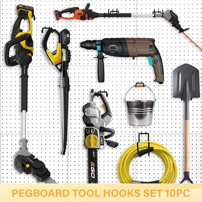 Heavy Duty Pegboard Hooks 10PC - Image 5