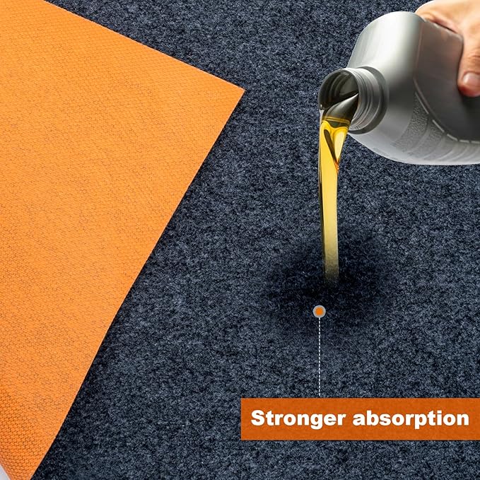 8.5 * 6.6 Ft Heavy Duty Oil Spill Mat, 6.5mm Thickened Large Garage Floor Mat - Image 4