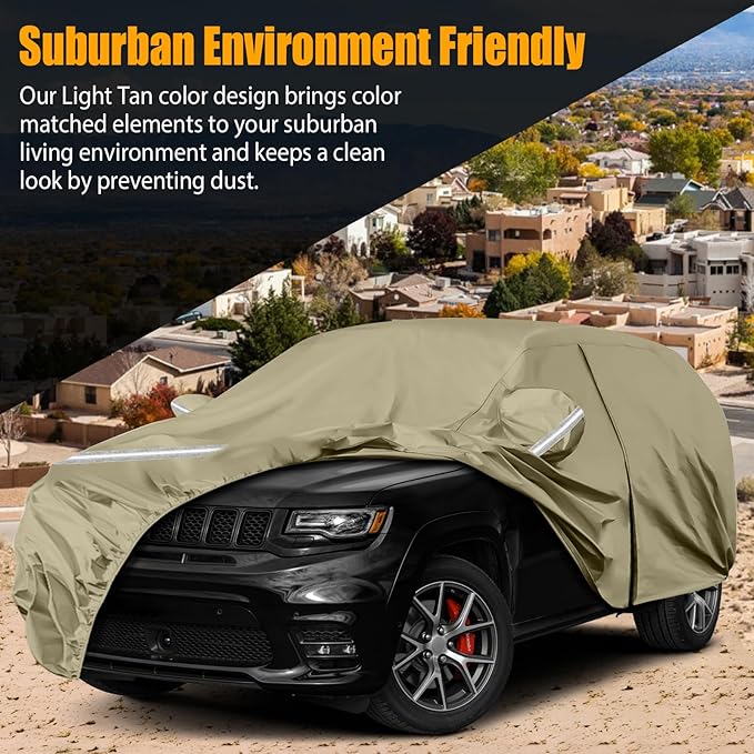 Waterproof Car Covers Replace for 2011-2025 Jeep Grand Cherokee, Windproof - Image 6