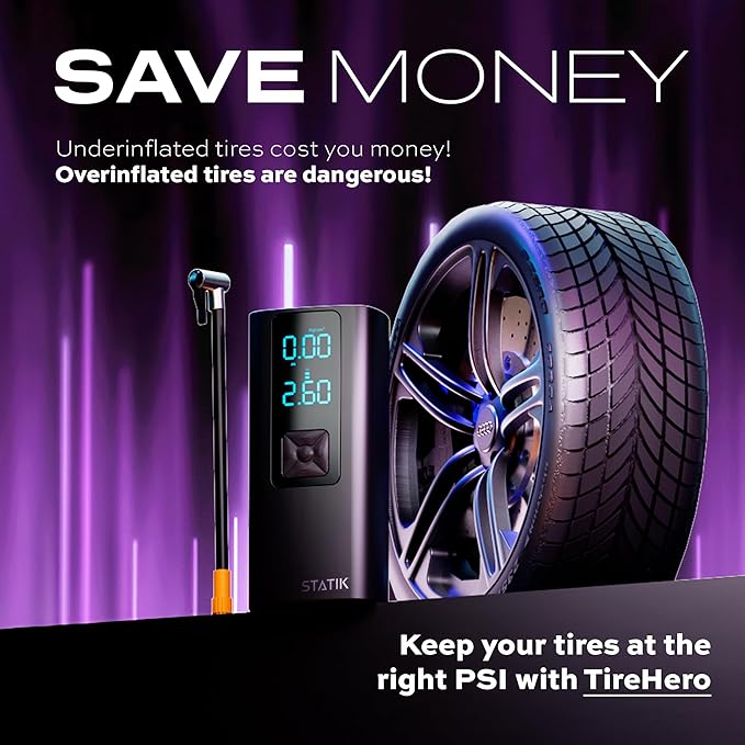 STATIK TireHero Car Tire Inflator Portable Air Compressor - Image 7