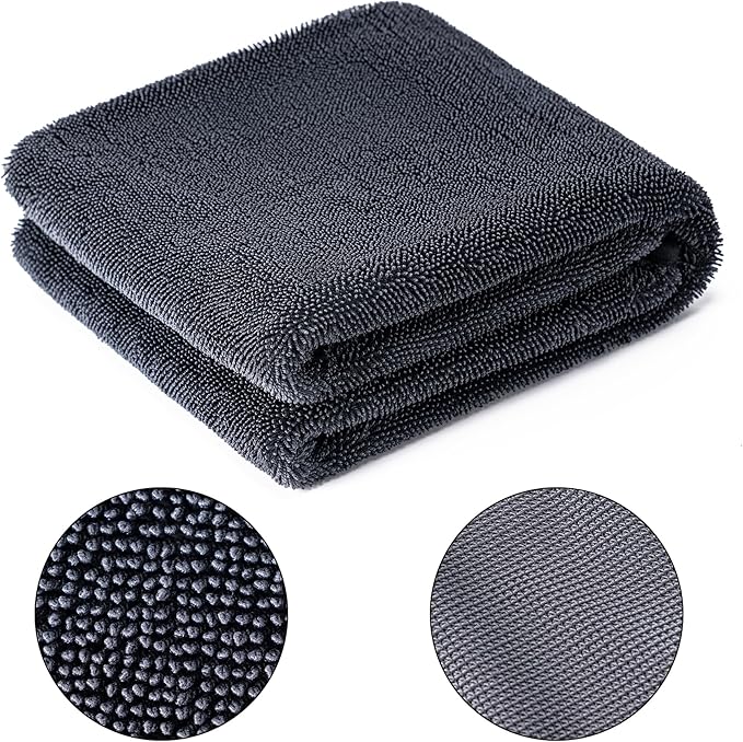 CADONO Large Microfiber Car Drying Towel, Ultra Absorbent Microfiber Cleaning - Image 8