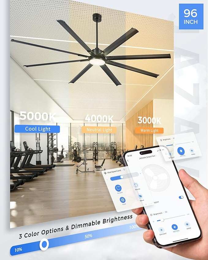 96-Inch Industrial Ceiling Fan - Image 8