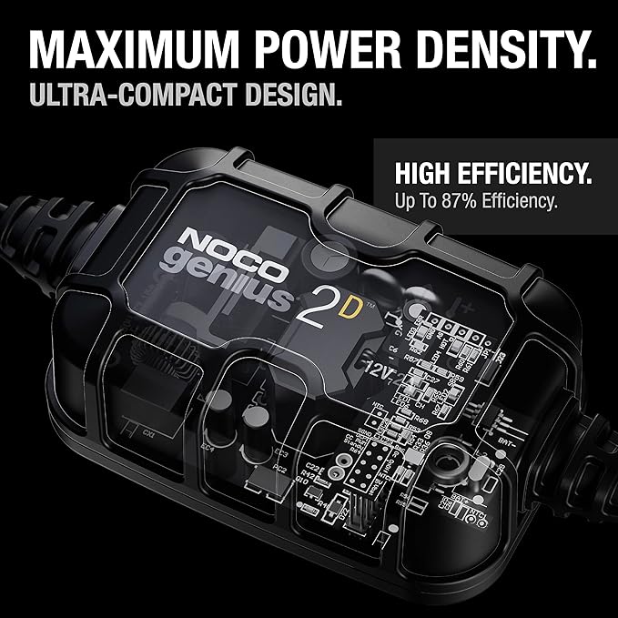 NOCO GENIUS2D: 2A 12V Smart Onboard Battery Charger - Image 3