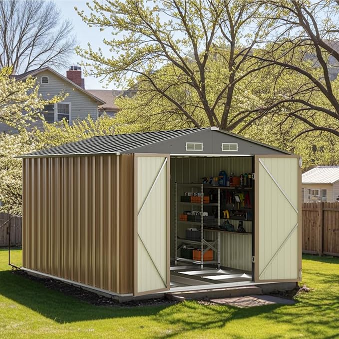Patiowell 8x10 FT Outdoor Storage Shed by Patiowell