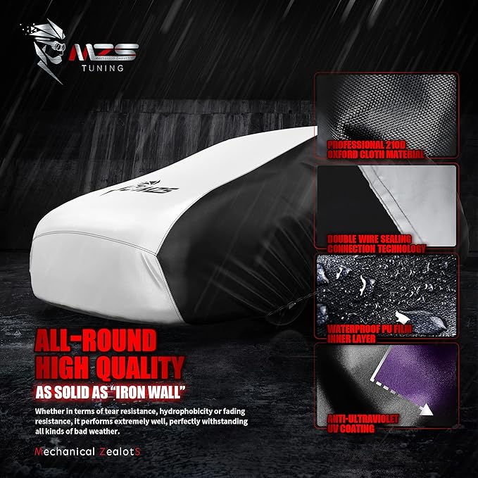 MZS Hatchback Car Cover for Automobiles, All Weather Waterproof Protection - Image 3
